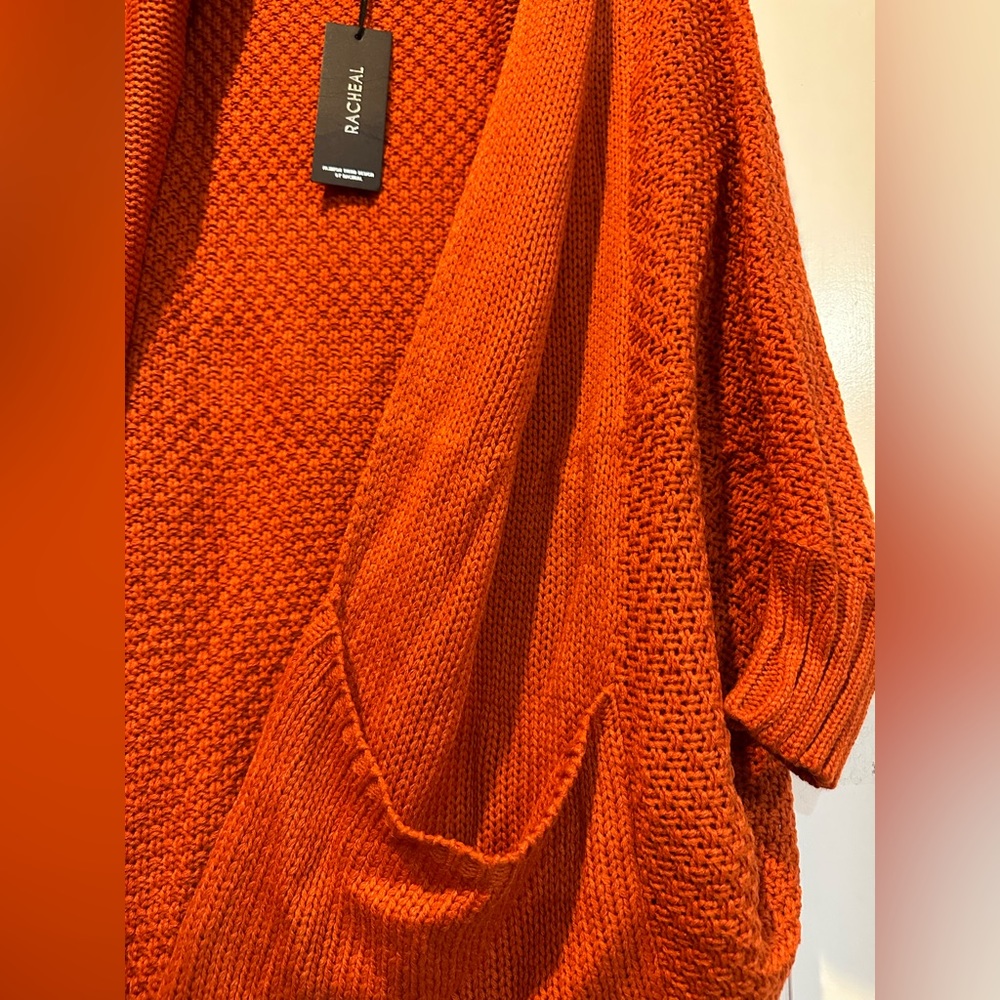EUC. Pumpkin orange. Cocoon style sweater. Medium - Picture 5 of 5